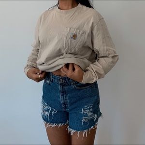 tan carhartt long sleeve